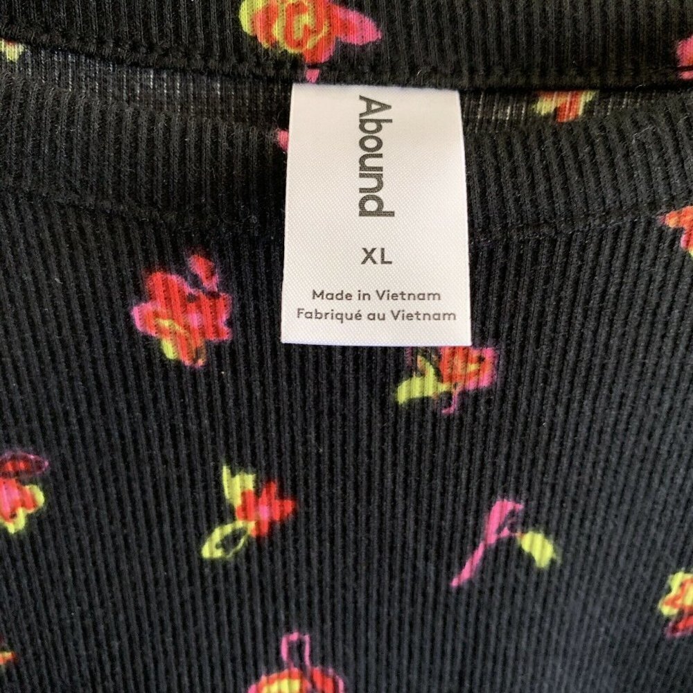 ABOUND Womens Multicolor Floral Print Long Sleeve Ruched Sheath Dress Size XL - Picture 5 of 6